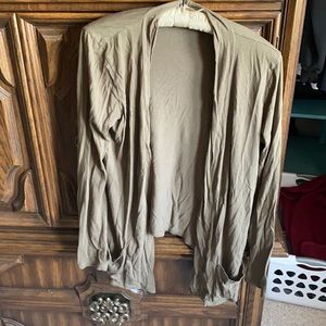 AE Olive Cardigan w/ pockets